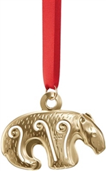 Kalevala Koru Jewelry Christmas Ornament BEAR (Kalevankarhu), bright bronze