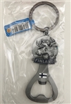Suomi Finland Moose Metal Key Fob and Bottle Opener