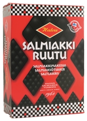 Halva Salmiakki Ruutu Salty Licorice Box, 250 g