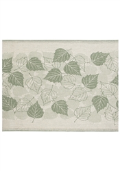 Lapuan Kankurit KOIVUNEN (Birch) Sauna Seat Cover or Small Table Cloth, LINEN/GREEN