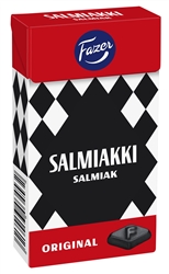 Fazer Salmiac semi-soft salty liquorice pastilles, 40 g