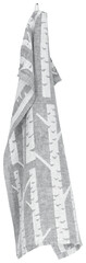 Lapuan Kankurit KOIVU Towel or Sauna Seat Cover, grey/white, 46x60 cm, soft-washed 100 % linen