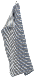 Lapuan Kankurit TAITO Towel (or Sauna Cover), linen/blue/brown, soft-washed 100 % linen