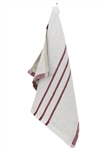 Lapuan Kankurit USVA Towel, 48x70 cm, linen/bordeaux, soft-washed 100 % linen