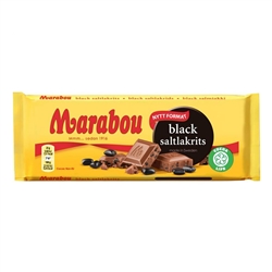 Marabou Black Salt Licorice Chocolate Bar, 100 g