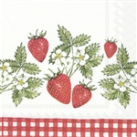 Ihr 'Strawberries in Love' Premium Quality Paper Napkins, luncheon