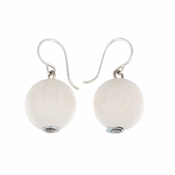 Aarikka KARPALO Earrings, white/silver