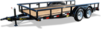 10PI Pro Series Tandem Axle Pipe Top Utility Trailer, trailers, Burgoon Company, Big Tex Trailers