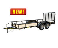 60ES Economy Tandem Axle Pipe Top Utility Trailer