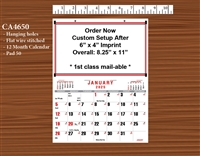 2025- #CA4650 Commercial Half Apron Calendar