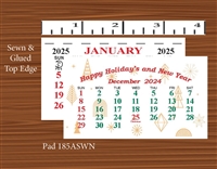 2025 - #185ASWN Calendar Pad - Standard Date Pad