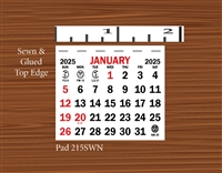 2025- #215SWN Calendar Pad - Standard Date Pad