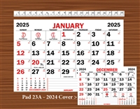 2025 - #23A Calendar Pad - Memo Pad