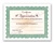 Goes 3461CA Certificate of Appreciation