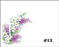 Falls 13  Enclosure Card - Cross With Lilies