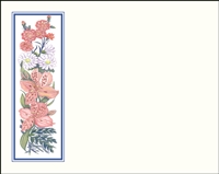 Falls 623 Enclosure Card - Assorted Flowers with a Blue Border