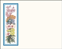 Falls 626 Enclosure Card - Assorted Flowers with a Blue Border