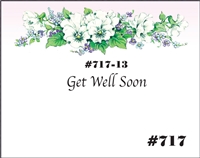 Falls 717 Enclosure Card - Purple and White Flowers with Holly