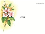 Falls 784  Enclosure Card - White Flowers