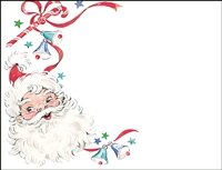 Falls 810  Enclosure Card - Santa Claus with Ribbons and Bells