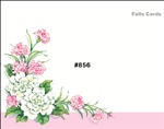 Falls 856  Enclosure Card - Pink and White Flowers