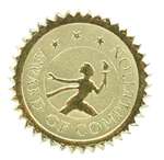 1.75" Embossed Gold Foil Seal For Certificates