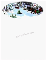 Wintery Sleigh Scene