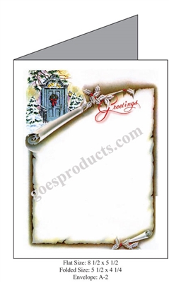 Winter Lane Baronial Card