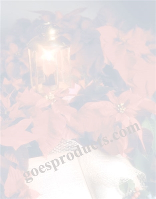 POINSETTIA, LANTERN. BOOK, VEIL