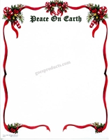 Peace On Earth with Ribbon