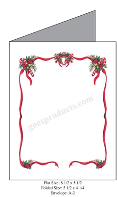 Peace On Earth with Ribbon Baronial Card
