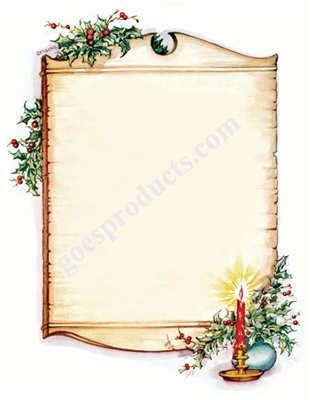 Colonial Town Message Board Scroll