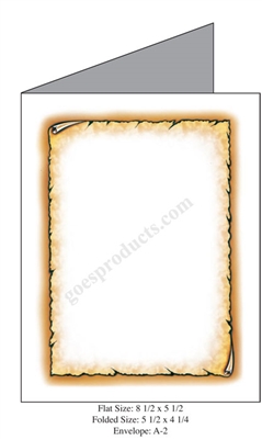 Golden Scroll Baronial Card