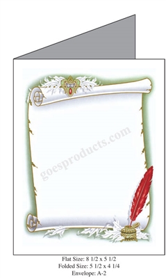 Commemorative Scroll Baronial Card