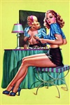 Curtain Call Pinup Poster