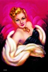 Ermine and Gold Pinup Poster