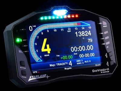 Davinci 2 Digital dash dashboard with a color 5 inch TFT display