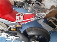 Panigale V4 rear frame with Exhaust Mounts