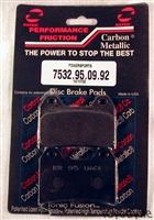 7532.95.09.92  Performance Friction Carbon Metallic Racing High Performance Brake Pad Set