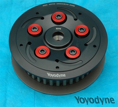 Slipper clutch for KX450F (06- ) and KLX450R (08- ) Flat track and Supermoto use.
Can be used on bikes that were fitted with Kawasaki part number 13087-0015 clutch hub.