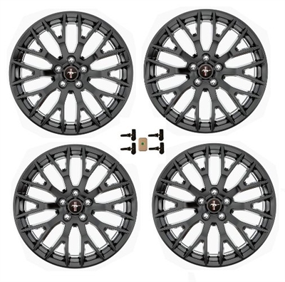 WHEEL KIT PERF PACK BLACK 19X9/9.5 MUSTANG 2015-17 - M-1007K-M19XB