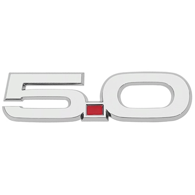 2015-2017 MUSTANG 5.0L FENDER EMBLEM CHROME