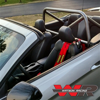 Mustang CONVERTIBLE S550 4-Point Roll Bar - Bolt in Roll Cage 2015-CURRENT