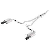 MUSTANG 2.3L ECOBOOST SPORT CAT BACK EXHAUST SYSTEM BLACK CHROME (2015)