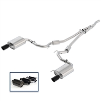 2018 MUSTANG 2.3L ECOBOOST CAT-BACK SPORT EXHAUST SYSTEM WITH BLACK CHROME TIPS