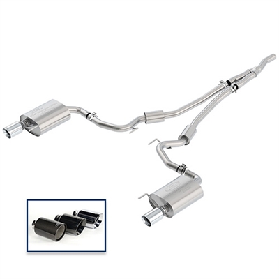 2018 MUSTANG 2.3L ECOBOOST CAT-BACK SPORT EXHAUST SYSTEM WITH CHROME TIPS