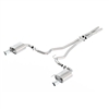 S550 MUSTANG 5.0L TOURING CAT BACK EXHAUST SYSTEM CHROME (M-5200-M8TC) 2015-2017