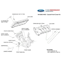 5.0L COYOTE FRONT & CAM COVER KIT (M-6580-M50) 2011-15+