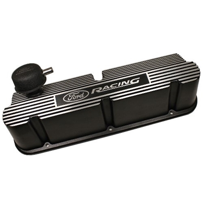 289-302-351W SB Ford Racing Black Ribbed VALVE COVER