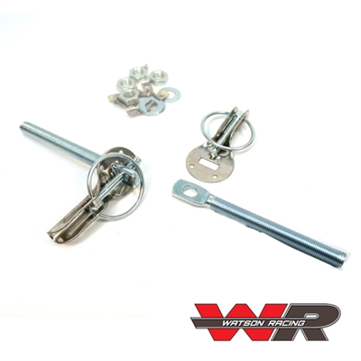 Pin & Spools, available separately - Road Race/ Drag Race Mustang Spool Hood Pin Set